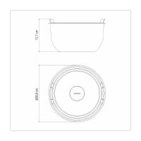 Recipiente Tramontina Cucina Em Aço Inox Com Tampa Plastica Preparar E Servir 28 Cm 8,3 L - 3