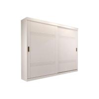 Guarda Roupa Casal 2 Portas de Correr e 4 Gavetas Blumenau Branco - Panan - 1