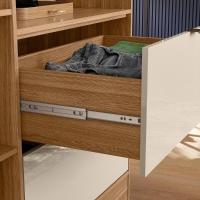 Armário Com Estante 2 Portas Cadiz Amêndola Off White - 3