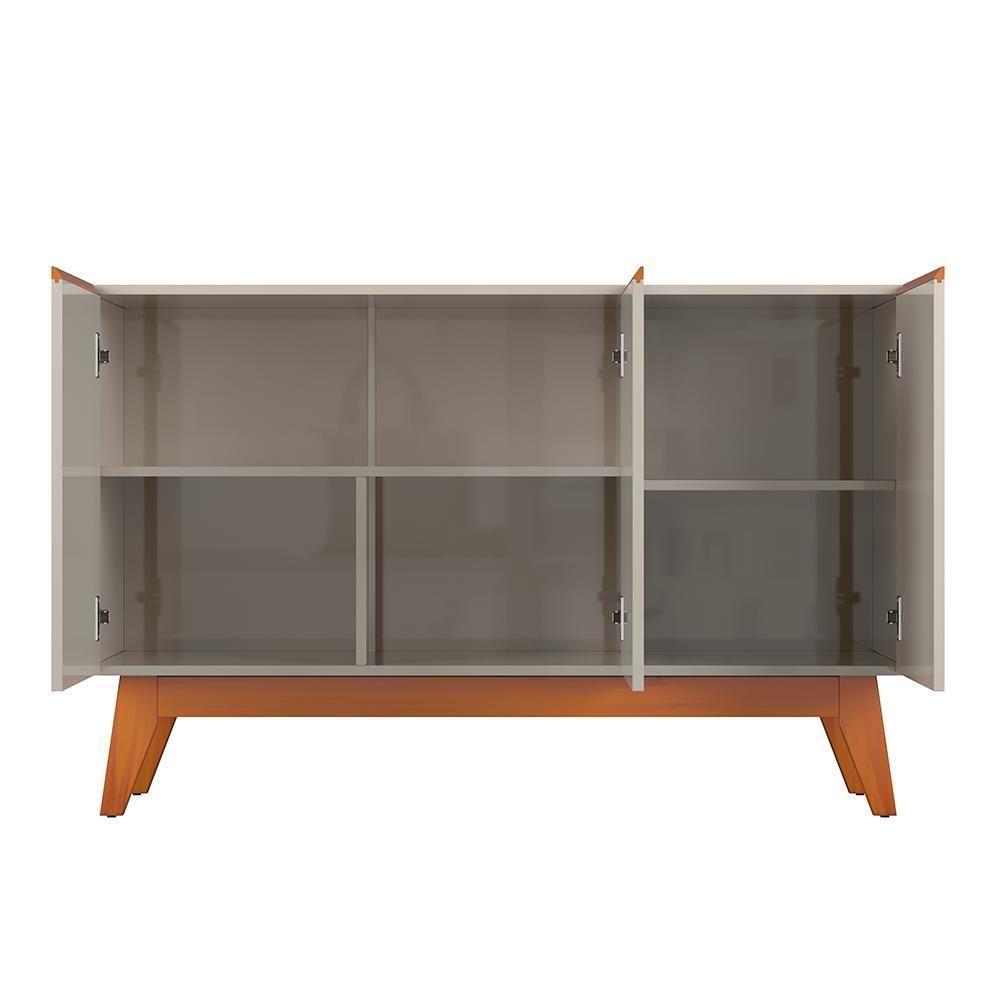 Buffet 3 Portas Para Sala De Jantar Porto Off White Nature - 3