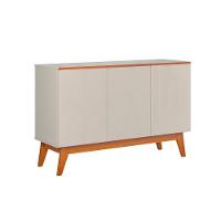 Buffet 3 Portas Para Sala De Jantar Porto Off White Nature - 1