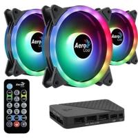 Kit Com 3 Coolers Aerocool Duo 12 Pro Argb + Hub + Controle [f002] - 1