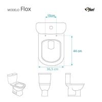Tampa De Vaso Sanitário Decorado Flox Branco Para Bacia Fiori - 5
