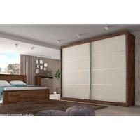 Guarda Roupa Casal 2 Portas de Correr e 4 Gavetas Verona Plus Branco - Europa - 2