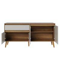 Buffet Aparador Ravi 4 Portas 1 Gaveta Nature Off White - Abmaza