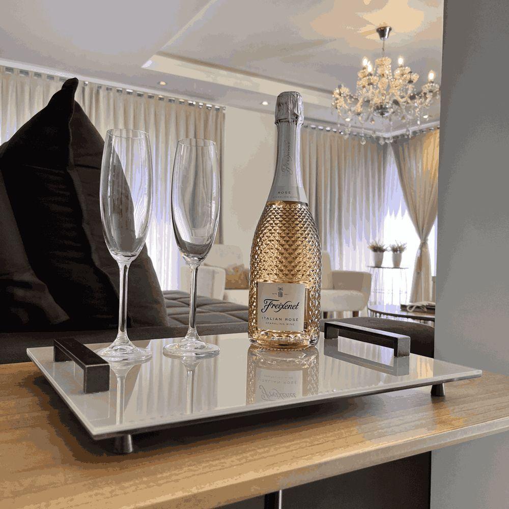 Bandeja Marrom Espelhada Com Alça - 5