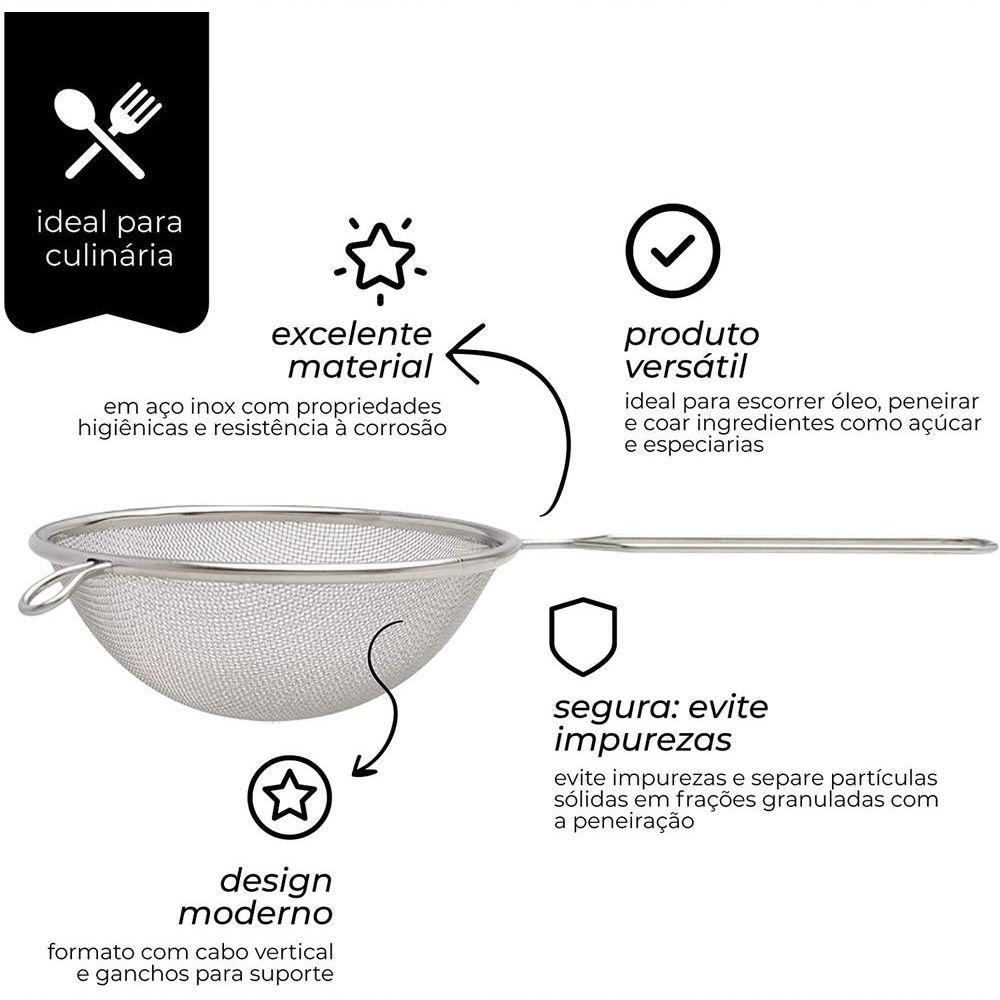 Peneira Inox 21cm Mimo Ap21 - 2