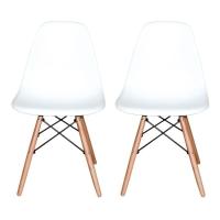 Kit 2 Cadeiras Charles Eames Eiffel Branca - 4