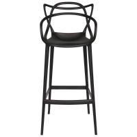 Conjunto C-4 Banqueta Allegra Alta Master Preta Cozinha Americana Balcão Polipropileno - 4