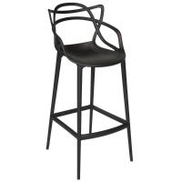 Kit Com 4 Banqueta Allegra Masters 100% Polipropileno Preta - 3