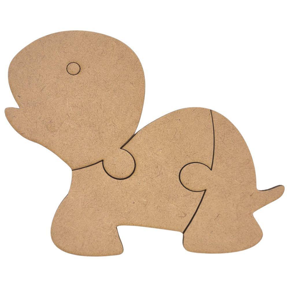 Quebra-cabeça Educativo 100% Mdf Cru 3pçs/4pçs Tortuguita - 1