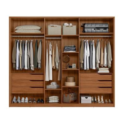 Guarda Roupa Casal Lisboa 6 Portas 6 Gavetas Nogueira Touch MDP Demóbile