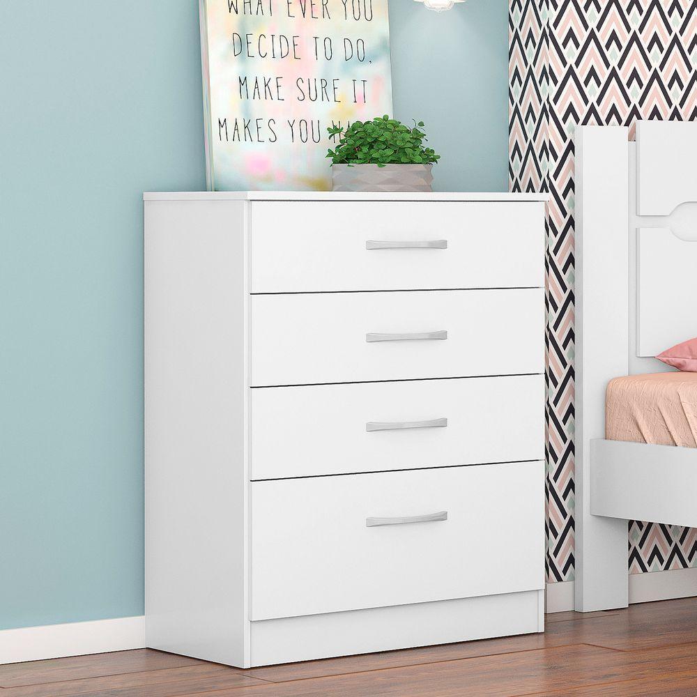 Guarda Roupa E Cômoda Barcelona Branco - 2