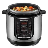 Panela De Pressão Elétrica Mondial Digital Master Cooker Pe-40 Panela Elétrica Pressão-127v-preto/inox - 9