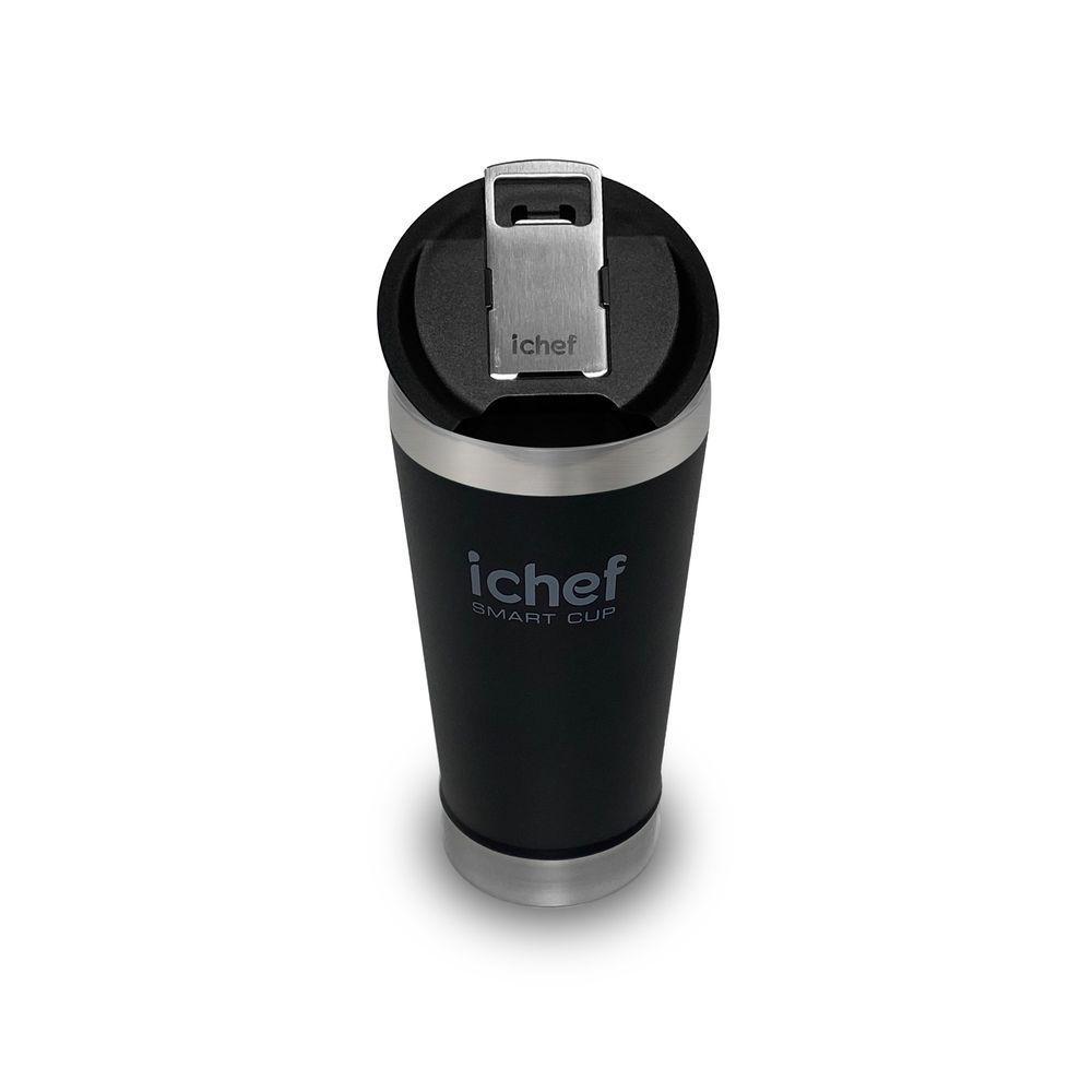 Copo Térmico Com Tampa Smart Cup Ichef 600 Ml | Preto - 6