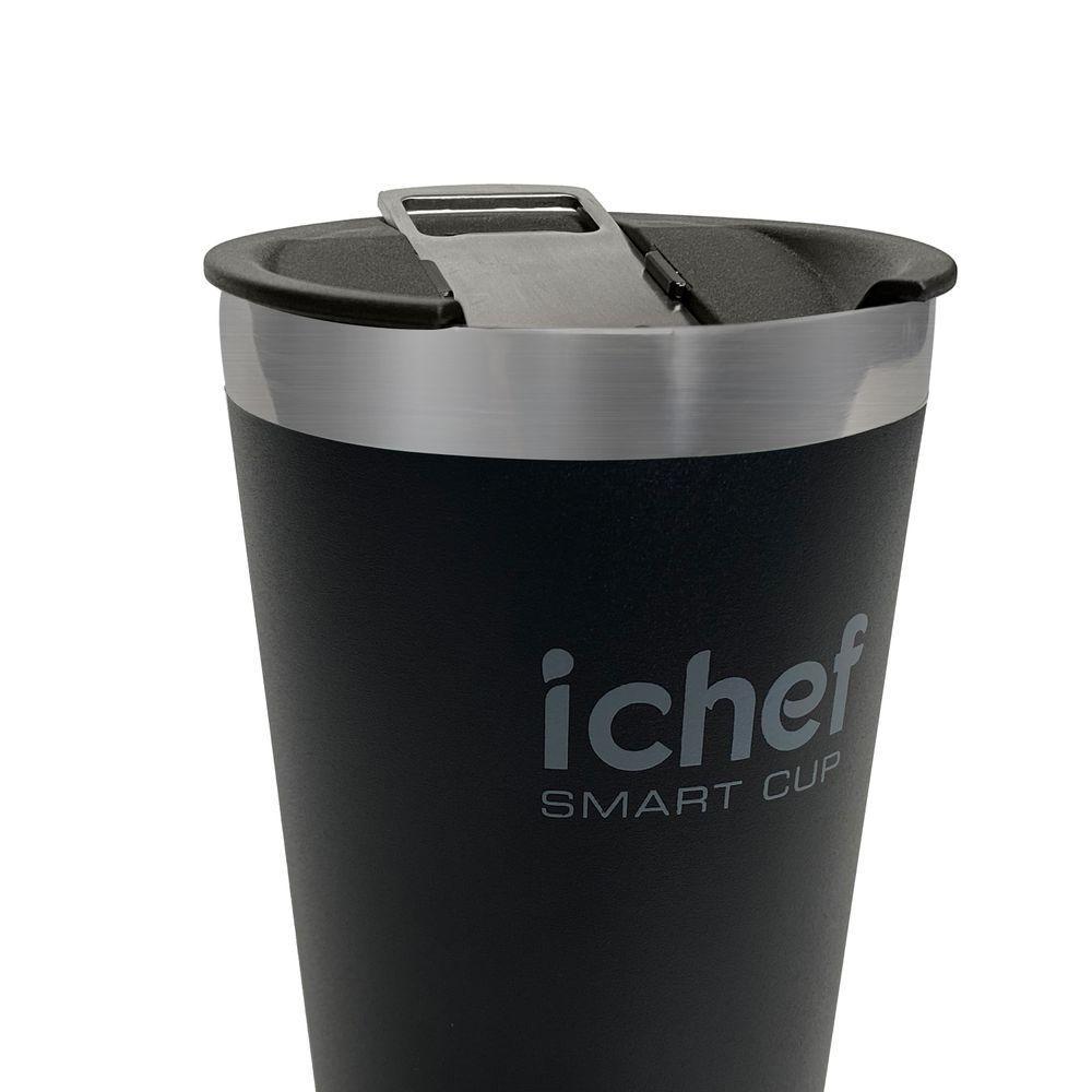 Copo Térmico Com Tampa Smart Cup Ichef 600 Ml | Preto - 8