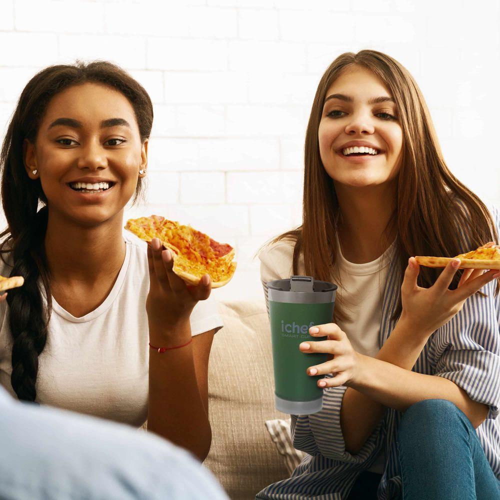 Copo Térmico Com Tampa Smart Cup Ichef 600 Ml | Verde - 2