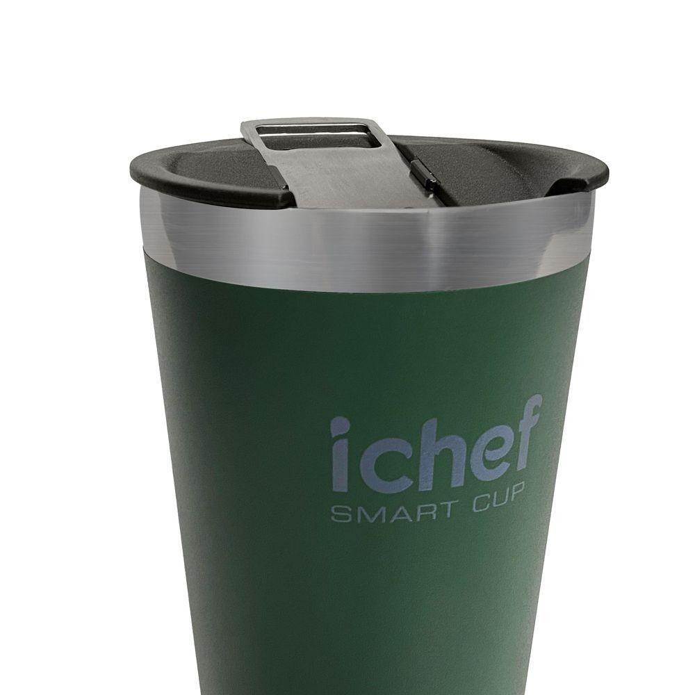 Copo Térmico Com Tampa Smart Cup Ichef 600 Ml | Verde - 3
