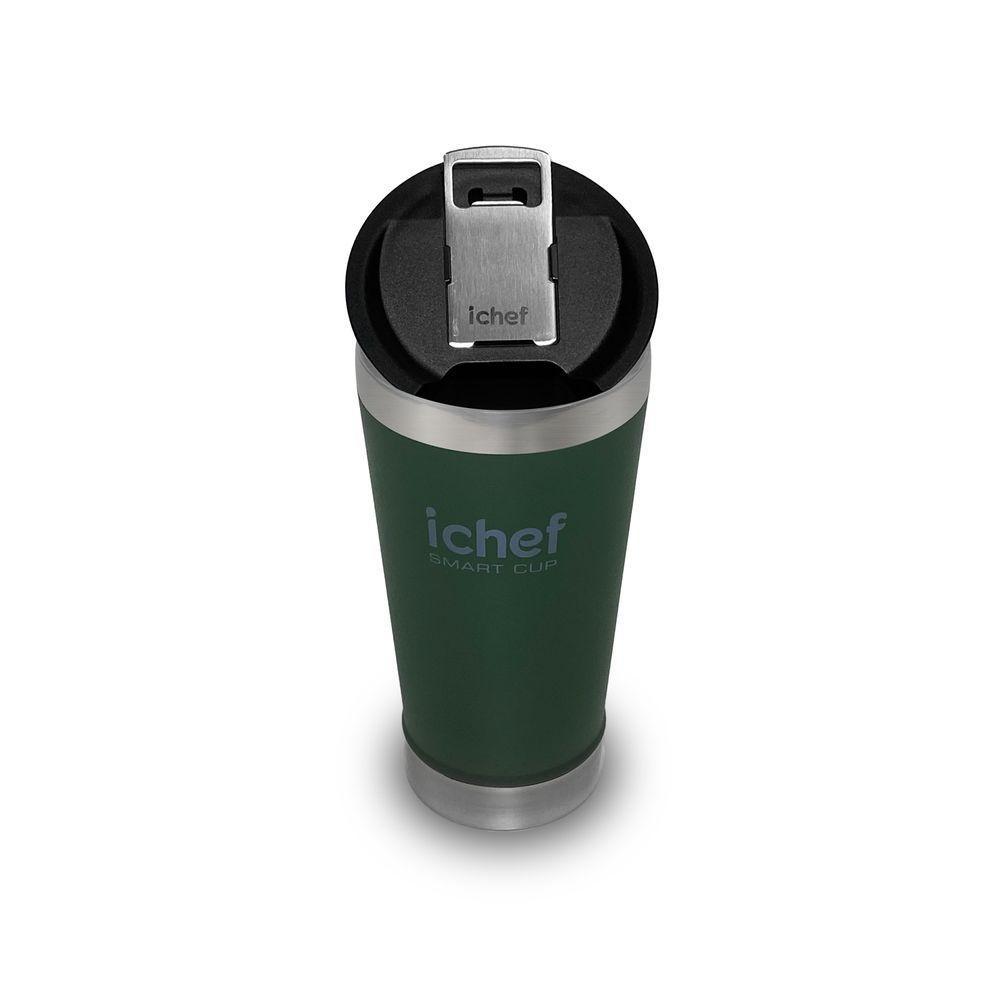 Copo Térmico Com Tampa Smart Cup Ichef 600 Ml | Verde - 5