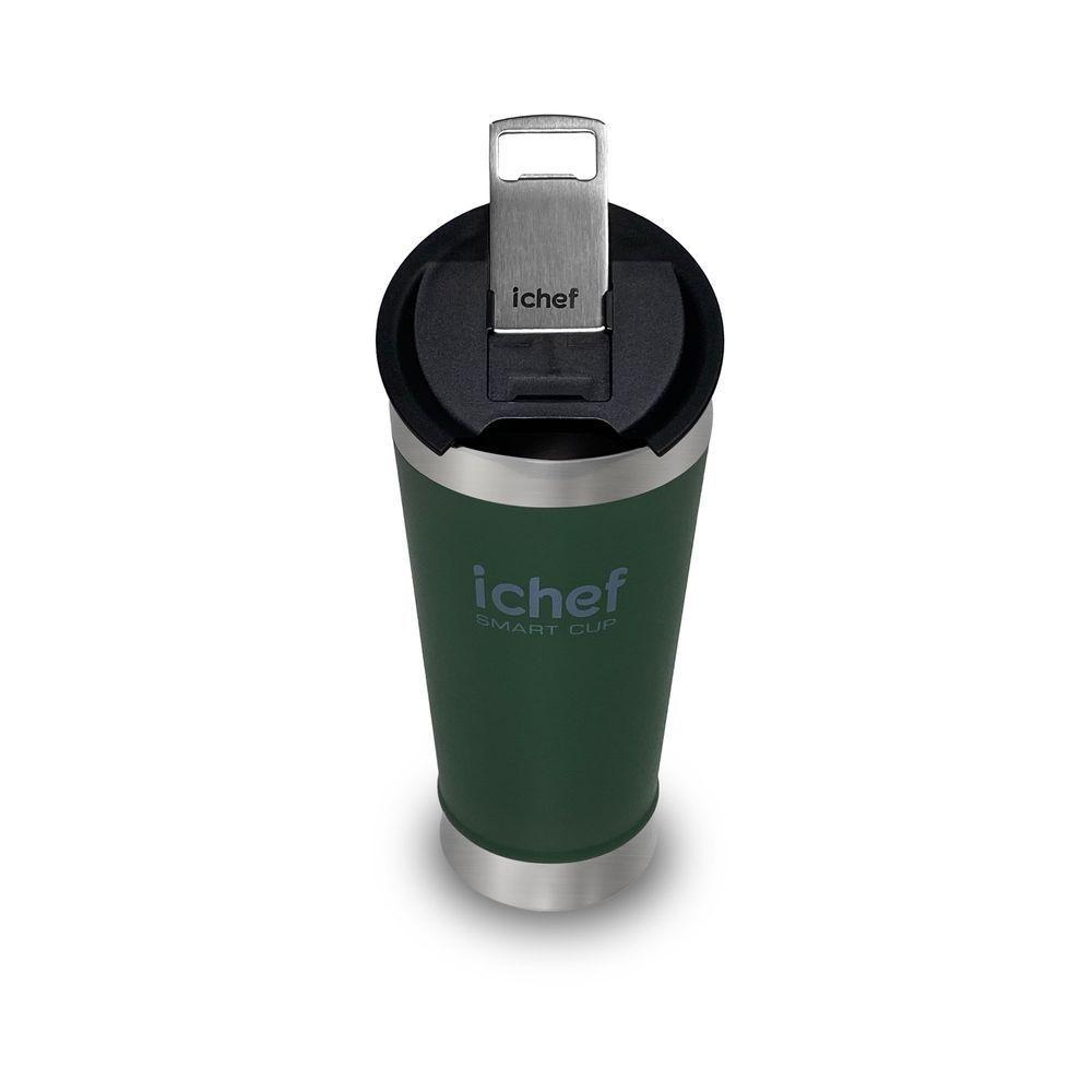 Copo Térmico Com Tampa Smart Cup Ichef 600 Ml | Verde - 8