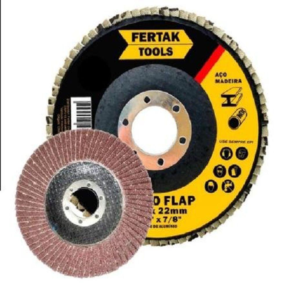 Disco Flap Cônico 4.1-2?? - Fertak Grao 60 - 2