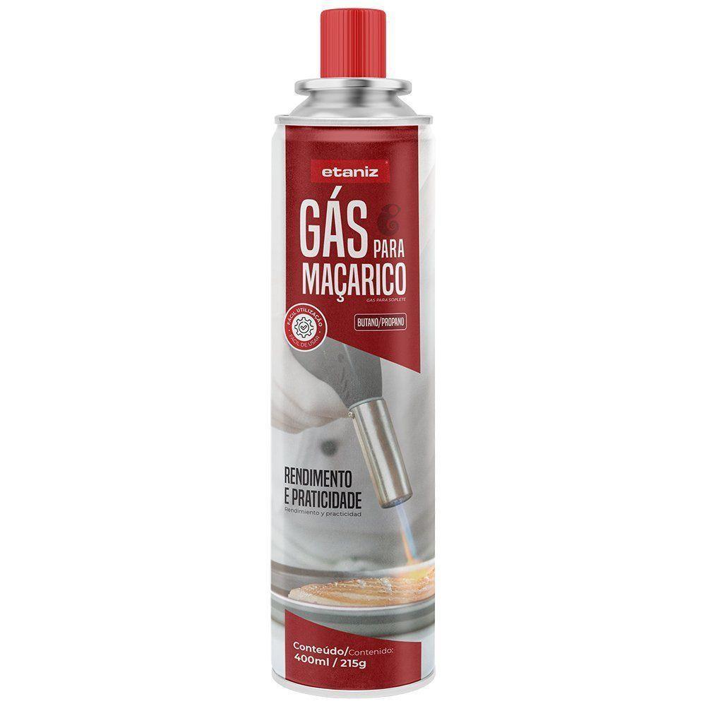 Kit 6 Cartuchos De Gás Para Maçaricos 400ml-215g Etaniz - 3