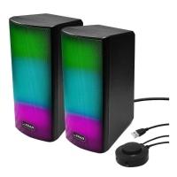 Caixa De Som Bluetooth Cartão Sd Usb Para Pc Notebook E Celular Rgb - 1