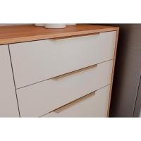 Balcão de Cozinha Modulado Divina c/2 Gavetas e 2 Portas c/Tampo 120 cm Freijo/Titanium - MGM - 3