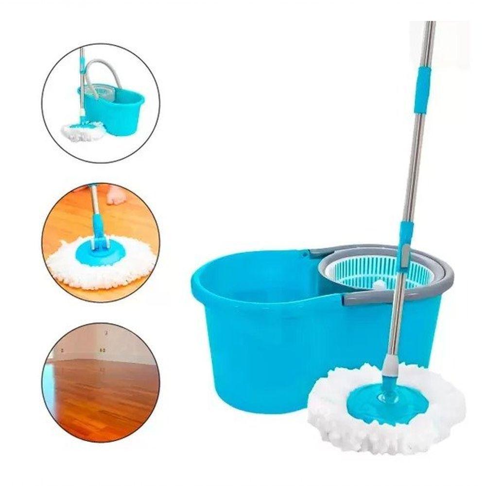 Mop Giratorio 360graus C-balde 6l Esfregão - 123util - 5