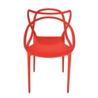 Conjunto Mesa De Jantar Retangular Eiffel Preta 120x80cm Com 4 Cadeiras Allegra - Vermelho - 5