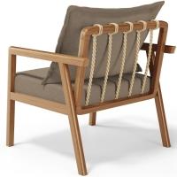 Poltrona Decorativa Para Sala De Estar E Living Alícia B04 Bouclê Bege - Lyam Decor - 2