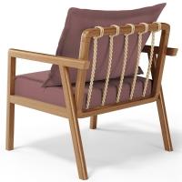 Poltrona Decorativa Para Sala De Estar E Living Alícia B04 Suede Rosê - Lyam Decor - 2