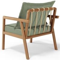 Kit 02 Poltronas Decorativa Para Sala De Estar Alícia B04 Bouclê Oliva - Lyam Decor - 2