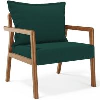 Kit 02 Poltronas Decorativa Para Sala De Estar Alícia B04 Bouclê Verde - Lyam Decor - 9