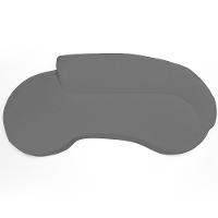 Sofá 3 Lugares Curvo Sala De Estar Living Firenze Direito D02 Corano Cinza 210 Cm C-03 - Lyam - 8