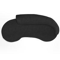 Sofá 3 Lugares Curvo Sala De Estar Living Firenze Direito D02 Couríssimo Preto 210 Cm B-159 - Lyam - 6