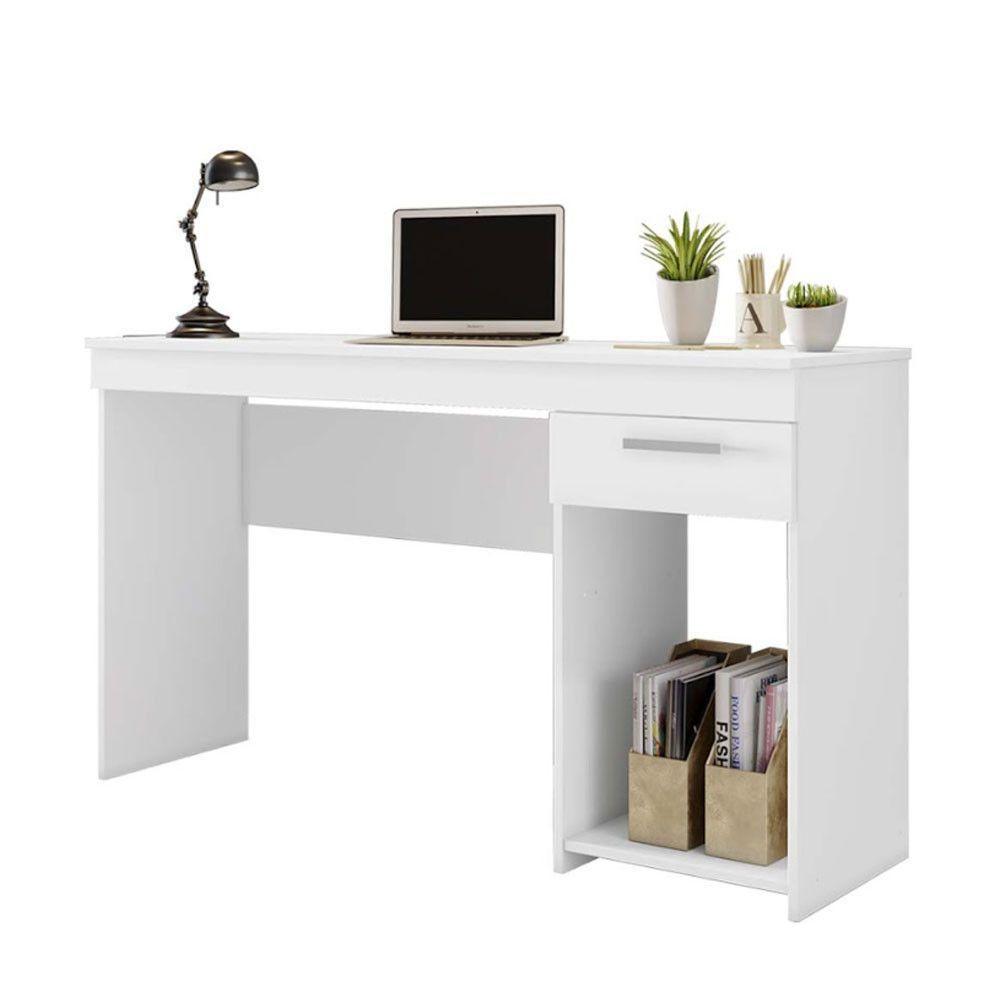 Mesa Office Escrivaninha Com 1 Gaveta Nt2070 Notável Branco New - 2