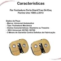 Par Fechadura Porta Diant-tras Dir-esq Fiorino Uno 85 A 13 - 4