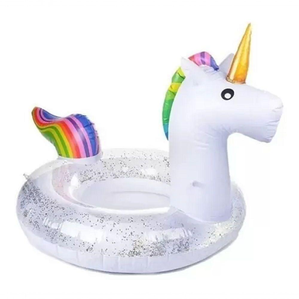 Boia Unicórnio Glitter Inflável Grande Adulto/infantil - 1