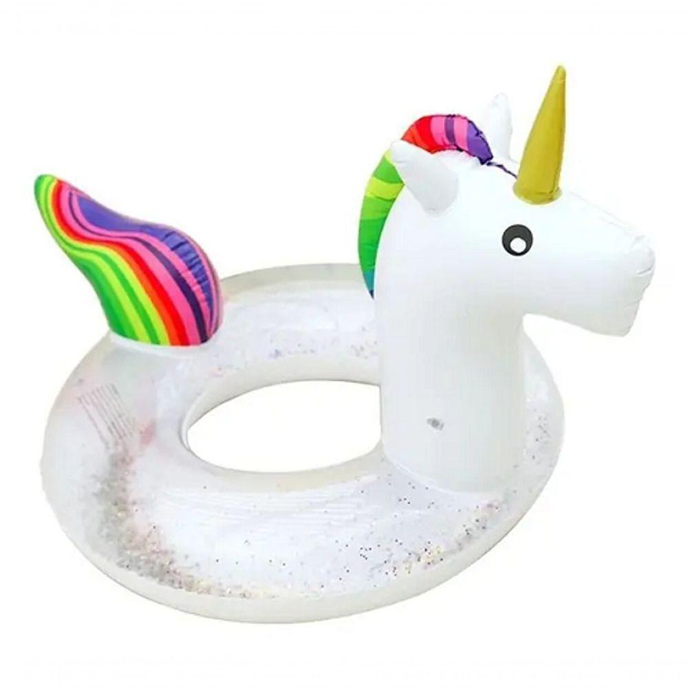 Boia Unicórnio Glitter Inflável Grande Adulto/infantil - 3