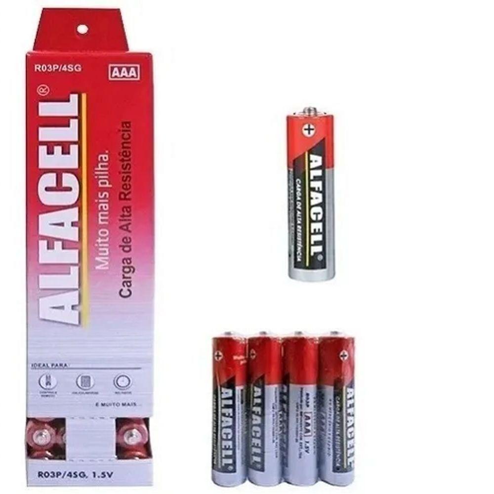 Pilha Palito Aaa Alfacell Caixa Com 60 Unidades - 1