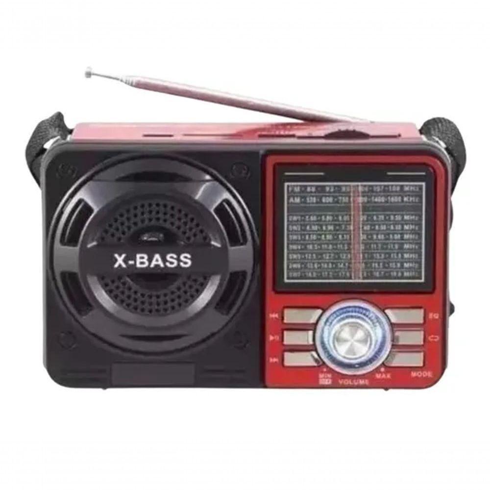 Radio Retro Bluethoo Recarregável Portátil Usb Fm Am - 5