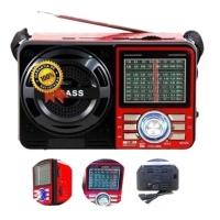 Radio Retro Bluethoo Recarregável Portátil Usb Fm Am - 1