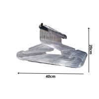 Kit Com 25un. Cabide Adulto Cavado Tradicional Ps Cristal - 2