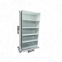 Armário Prateleira 2,08a X 0,89l X 0,41p Branco - 2