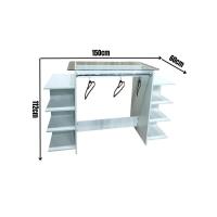 Balcão Arara Ii 1,12a X 1,50l X 0,60p Branco - 2