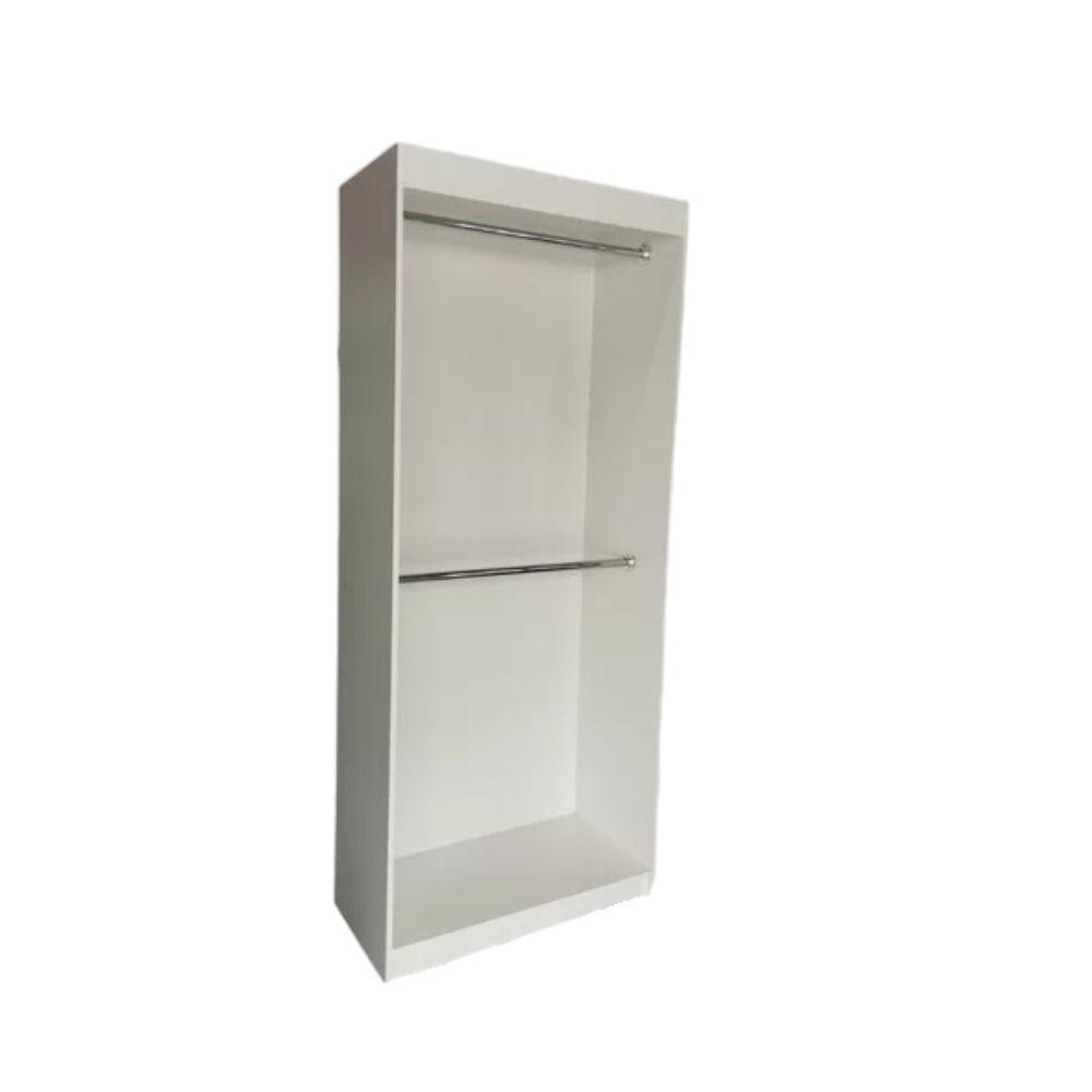 Armário Duas Araras 2,08a X 0,89l X 0,41p Branco - 1