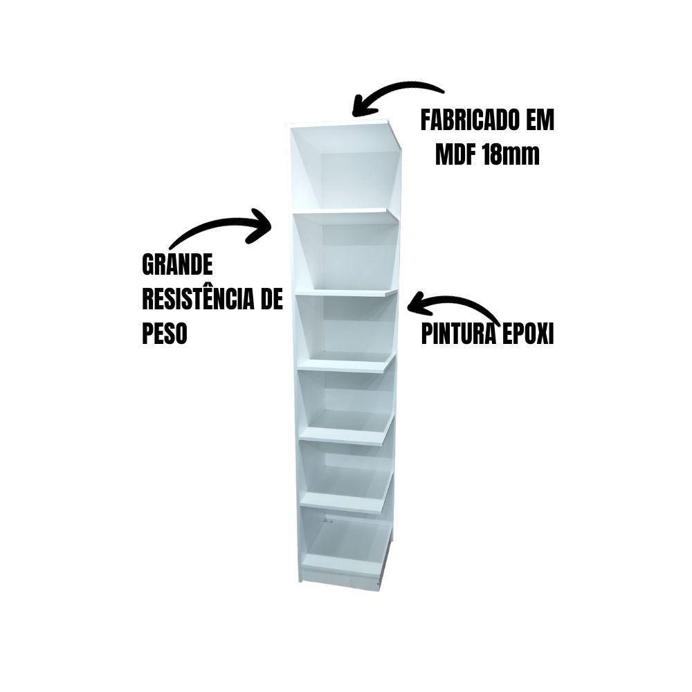 Armário Cantoneira 2,08a X 0,89l X 0,41p Branco - 3