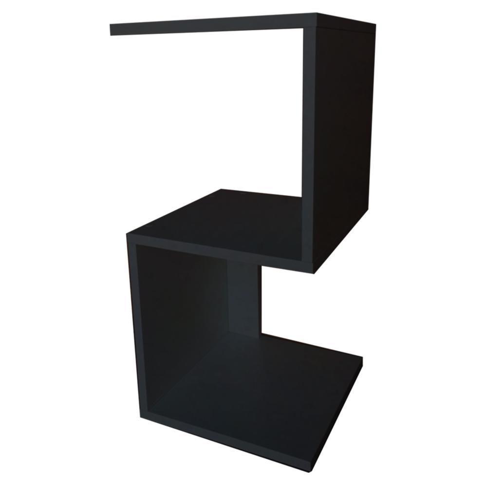 Mesa De Cabeceira Em S Em Mdf Preto [f031] - 4