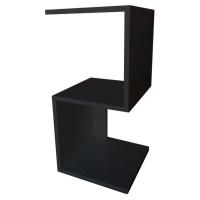 Mesa De Cabeceira Em S Em Mdf Preto [f031] - 4